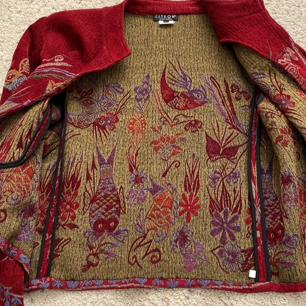 Citron Rayon Jacket. Size L. - Picture 7 of 11